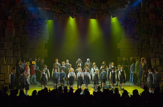 Tim and Dennis Kelly join the Sydney curtain call on Opening Night. Photo by James Morgan