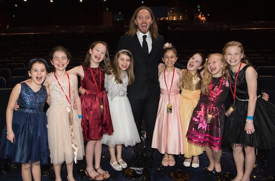 Tim and the 8 Australian Matildas at the 2016 Helpmann Awards - Photo by James Morgan